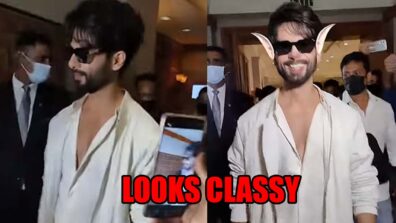 Shahid Kapoor Looks Classy In His All White Outfit: Fans Add ELF Filters To His Face