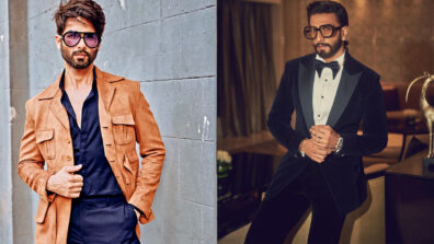 Shahid Kapoor or Ranveer Singh, who do you think got the funky gigantic shades on point?