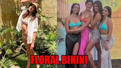 Shanaya Kapoor Looks Bomb In Floral Bikini As She Parties With Friends: See Pics