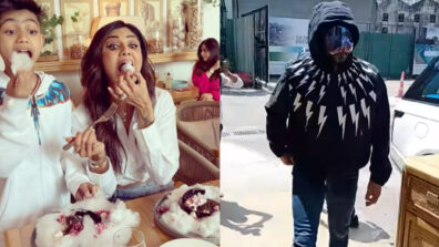 Shilpa Shetty enjoys Easter lunch with family, Raj Kundrra spotted in black mask