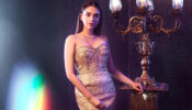 Shine! Glow! Bloom! Is what Aditi Rao Hydari’s sequinned gold gown pronounces, see pictures