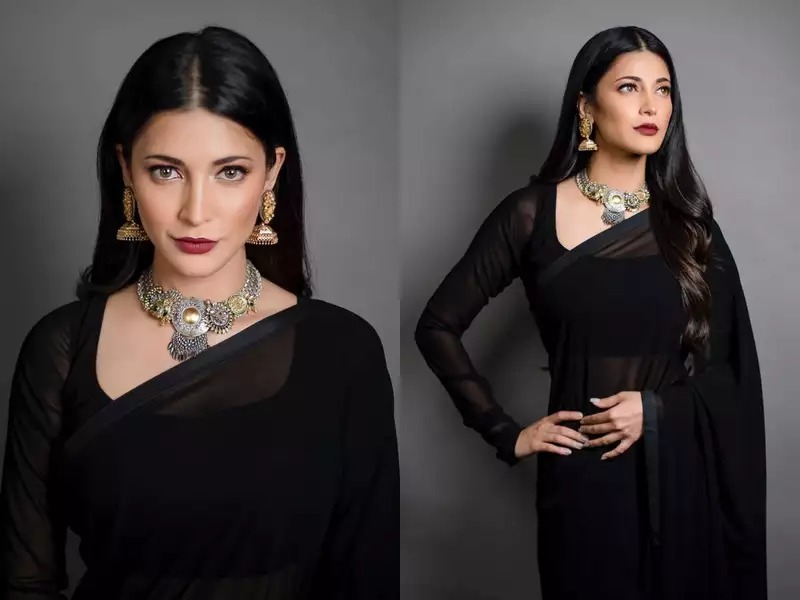 Shruti Haasan, Pooja Hegde, Rakul Preet Singh: Here Are Some Jaw-Dropping Ethnic Looks In Black Outfits - 1