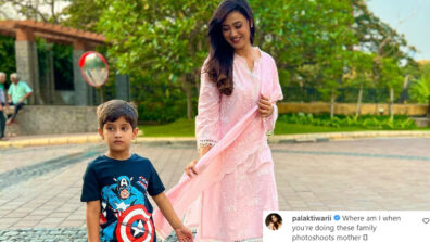 Shweta Tiwari poses with son in adorable family photo, elder daughter Palak Tiwari feels ignored