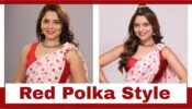 Sonalee Kulkarni Looks Elegant In Red Polka Dot Saree And We Are Loving It
