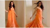 Summer Perfect: Surbhi Jyoti twirls in her maxi orange floral dress