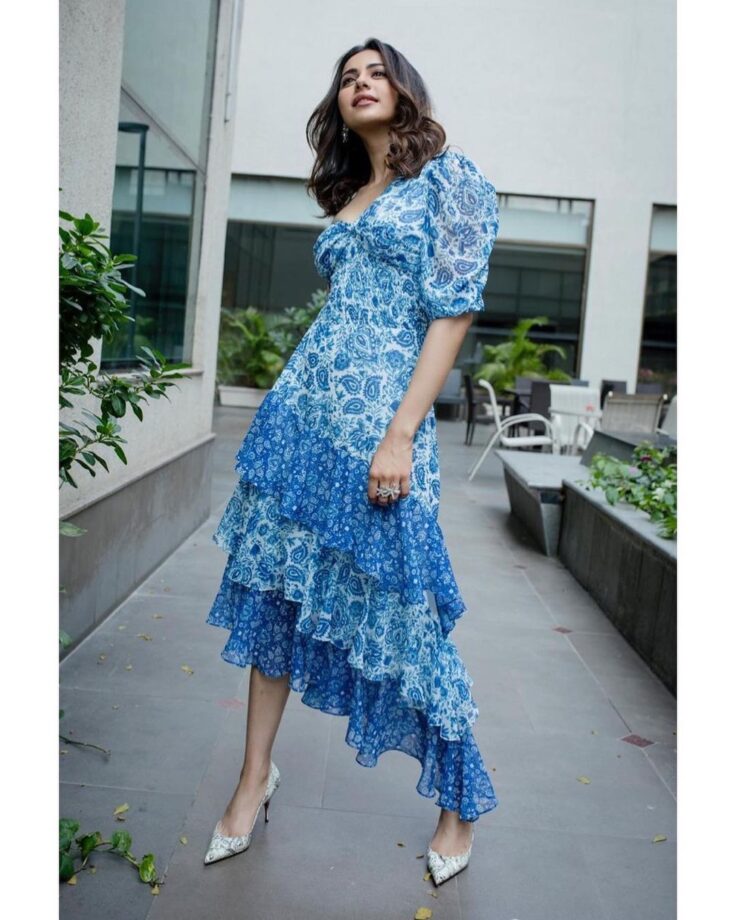 Summer Vibes: Check Out The Iconic Look Of Rakul Preet Singh In These Cute Floral Dresses - 2