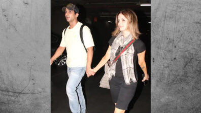 Sussanne Khan spotted with rumoured boyfriend Arslan Goni at the airport, watch