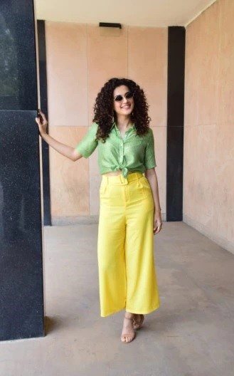 Taapsee Pannu Looks Great In Every Yellow Outfit She Wears, Don’t You Think? - 0