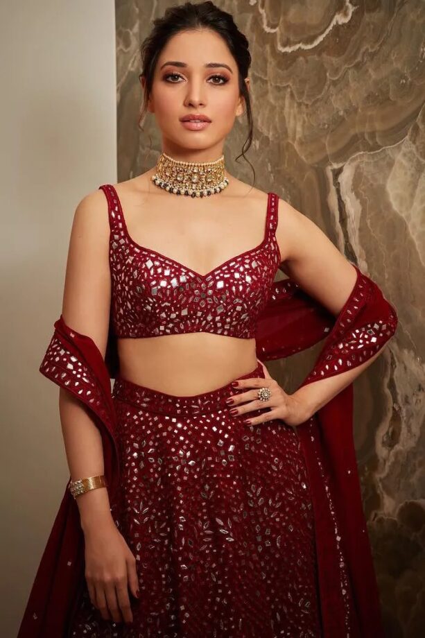 Tamannaah Bhatia, Dressed In Red Ethnic Wear, Is A Sight To Behold - 1