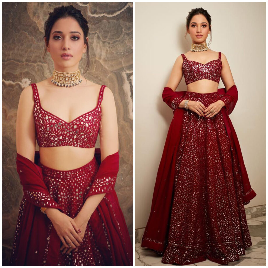 Tamannaah Bhatia, Dressed In Red Ethnic Wear, Is A Sight To Behold - 2