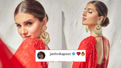 Tara Sutaria looks gorgeous in red hot lace saree, Janhvi Kapoor is lovestruck