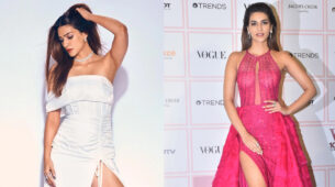 Thigh-High Slit Ensembles Wearing Lehenga, Kriti Sanon Demonstrates How To Add Glamour To Fancy Wardrobe