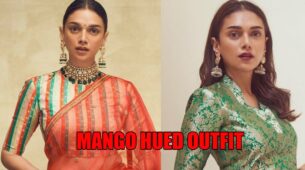 Times Aditi Rao Hydari Made Us Go Wow In Raw Mango Hued Outfits