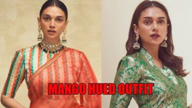 Times Aditi Rao Hydari Made Us Go Wow In Raw Mango Hued Outfits