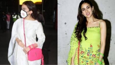 Times Sara Ali Khan Captivated Her Fans In Monochrome Ethnic Looks