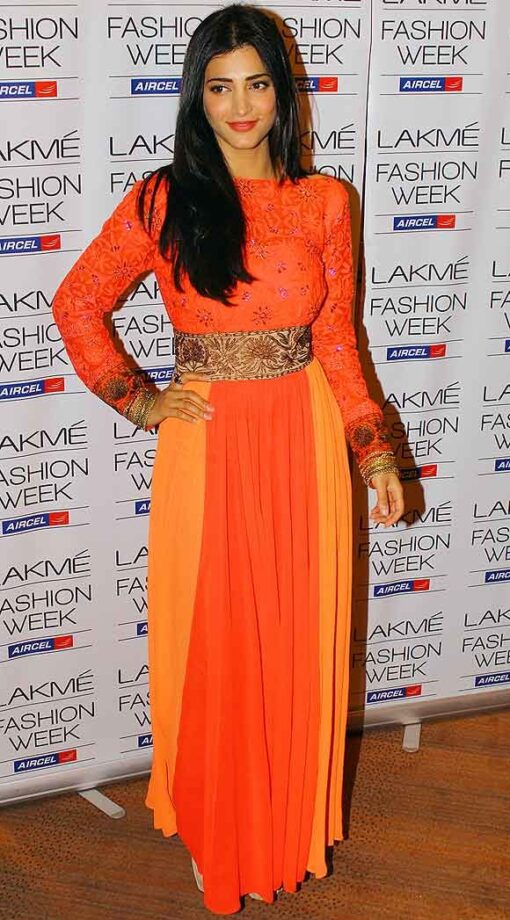 Top Orange Outfits Donned By Shruti Haasan, Take A Look - 3