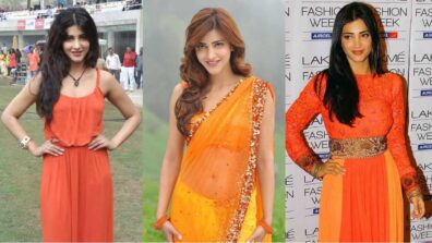 Top Orange Outfits Donned By Shruti Haasan, Take A Look