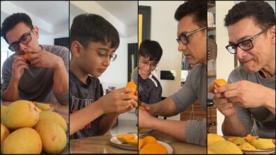 Trending: Aamir Khan enjoys yummy mangoes with son Azad, pics go viral