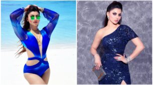 Urvashi Rautela rules the shades of blue, looking like a mermaid on the land