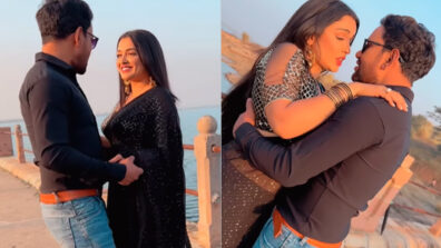 Watch: Bhojpuri star Aamrapali Dubey gets romantic with Dinesh Lal Yadav, twinning video in black goes viral