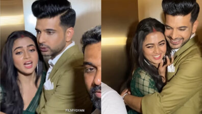 Watch: Fans spot sindoor on Tejasswi Prakash’s forehead as she gets hug from Karan Kundrra, are they secretly married?