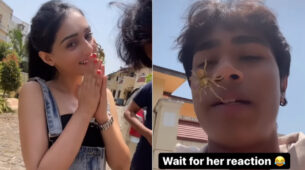 Watch: Radhakrishn actor Mallika Singh encounters a spider attack, co-star Kartikey Malviya says ‘Kaisa Laga Mera Mazak’