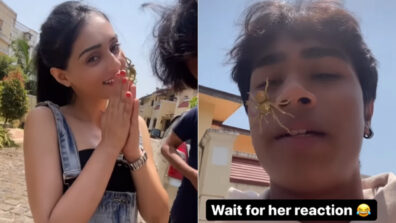 Watch: Radhakrishn actor Mallika Singh encounters a spider attack, co-star Kartikey Malviya says ‘Kaisa Laga Mera Mazak’