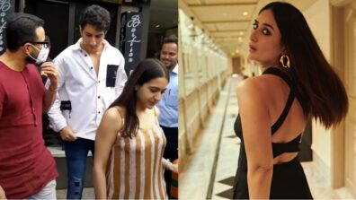 Watch: Saif Ali Khan takes Ibrahim and Sara Ali Khan out for lunch, Kareena Kapoor dazzles in black outfit