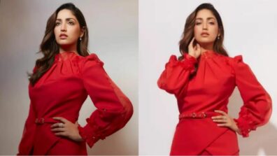 Watch Yami Gautam Dhar shines bright like diamond in red dress, fans love it