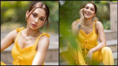 What A Beauty: Mimi Chakraborty shines bright like sunflower in yellow, fans can’t keep calm