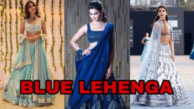 When It Comes To Lehengas, Pooja Hegde Chooses Blue