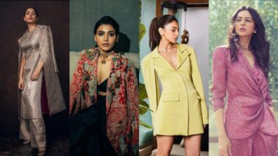 When South Queens Take Over The Blazer Trend, Samantha Ruth Prabhu And Rakul Preet Singh Are The Ones To Watch