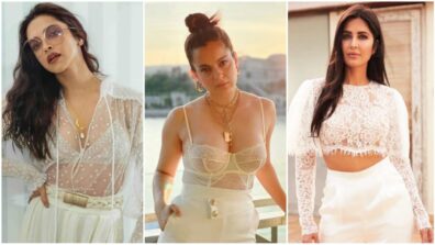 White Muses: Deepika Padukone, Kangana Ranaut and Katrina Kaif show the way to grace see-through outfits