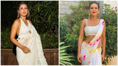 3 Times Nia Sharma Flaunted In White Sarees Like An Apsara