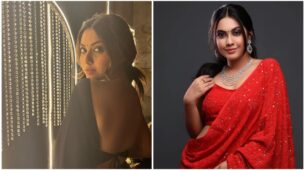 3 Times Reem Sheikh Slew In Deep-neck Sarees