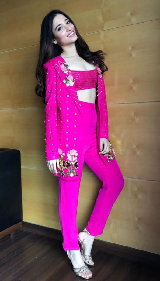 3 Times When Tamannaah Bhatia Wore Pink Pants And Looked Gorgeous - 4