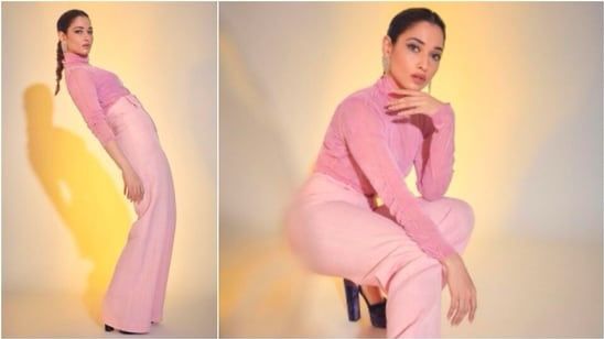 3 Times When Tamannaah Bhatia Wore Pink Pants And Looked Gorgeous - 1