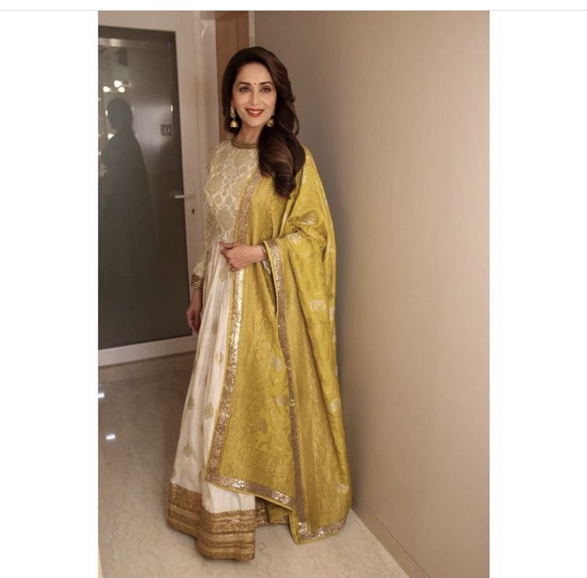 5 Times Madhuri Dixit Look Eccentric In Sunshine Hued Ensembles: See Pics - 2