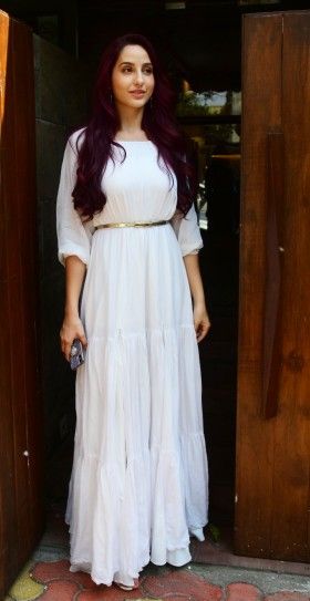 Janhvi Kapoor To Nora Fatehi: Bollywood Celebrities In Sassy Classy Maxi Dresses - 2