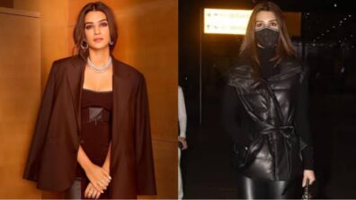 Add Leather To Your Ensembles And Look Stunning, Take Cues From Kriti Sanon