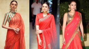 Aditi Rao Hydari And Her Stunning Collection Of Beautiful Red Sarees