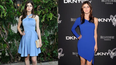 Alexandra Daddario Looks Like A Royalty In These Stunning Blue Dresses