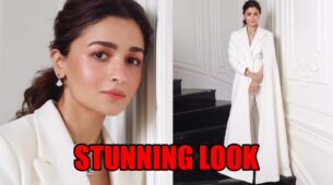 Alia Bhatt sets oomph game on fire in white caped suit, fans go gaga