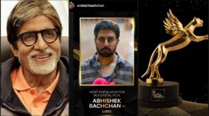 Amitabh Bachchan gives shoutout to son Abhishek Bachchan after his big win at GNT-IWMBuzz Digital Awards