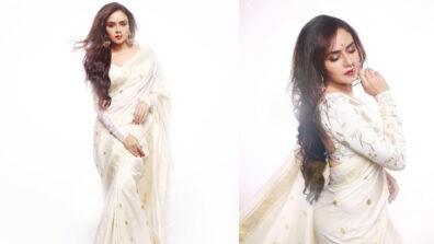 Amruta Khanvilkar Looks Absolute Apsara As She Slays Her Look In White Saree: See Pics