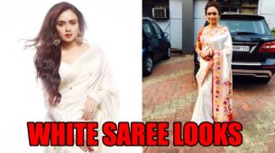 Amruta Khanvilkar’s Top 5 White Saree Looks That We Would Love To Ace