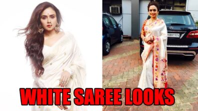 Amruta Khanvilkar’s Top 5 White Saree Looks That We Would Love To Ace