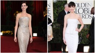 Anne Hathaway And Her Mythical Outfit Choices, Included The Dress With Cape And Hoodie