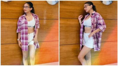 Anushka Sen enjoys movie date, burns hearts in white sports bra and shorts