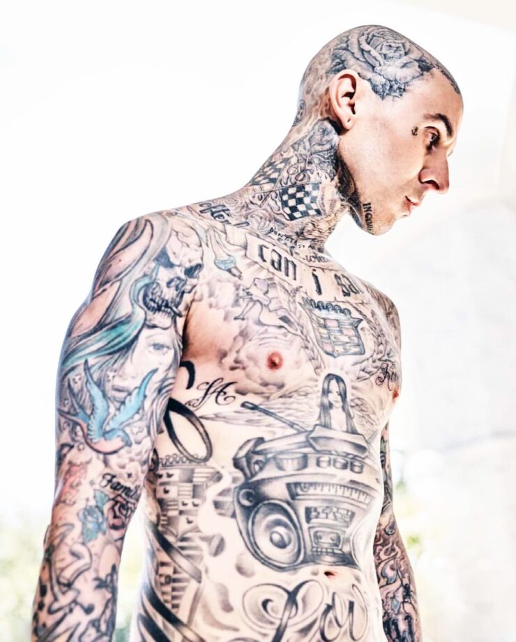 Are Travis Barker’s Tattoos Giving Out A Message? Know Here - 1